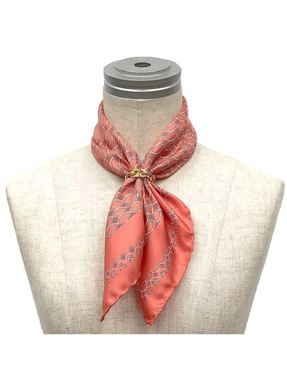 Chanel Scarf Rugby Ball Silk - Picture 2 of 3